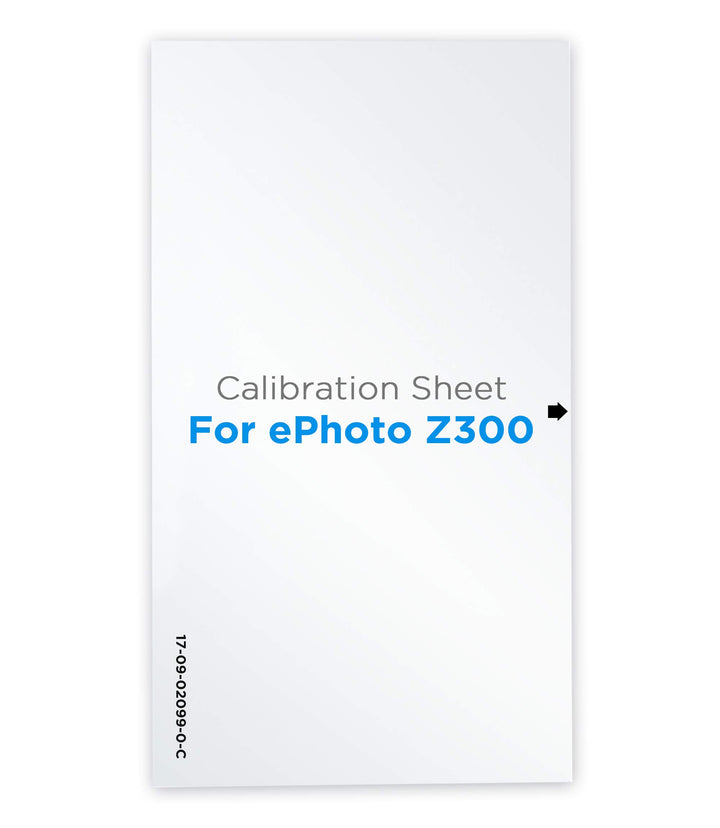 Plustek Kalibrierungskontrollblatt – nur für ePhoto Z300 Scanner