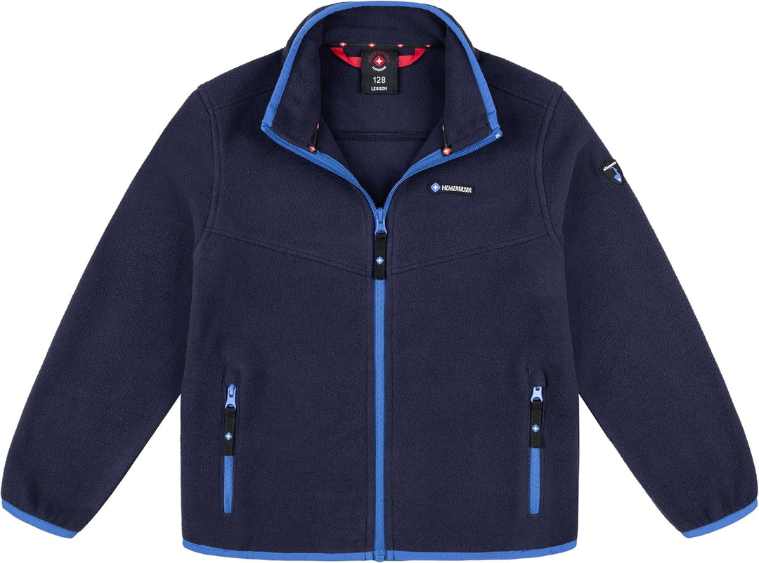 Höhenhorn Leggon Kinder Fleece Jacke Jungen Mädchen Full Zip Outdoor Freizeit 164 Dunkelblau/Blau, 1
