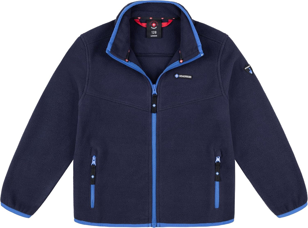 Höhenhorn Leggon Kinder Fleece Jacke Jungen Mädchen Full Zip Outdoor Freizeit 164 Dunkelblau/Blau, 1