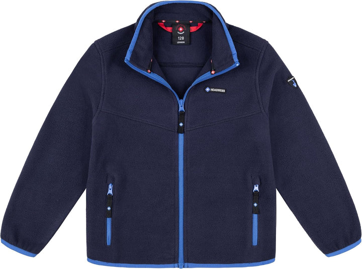Höhenhorn Leggon Kinder Fleece Jacke Jungen Mädchen Full Zip Outdoor Freizeit 164 Dunkelblau/Blau, 1