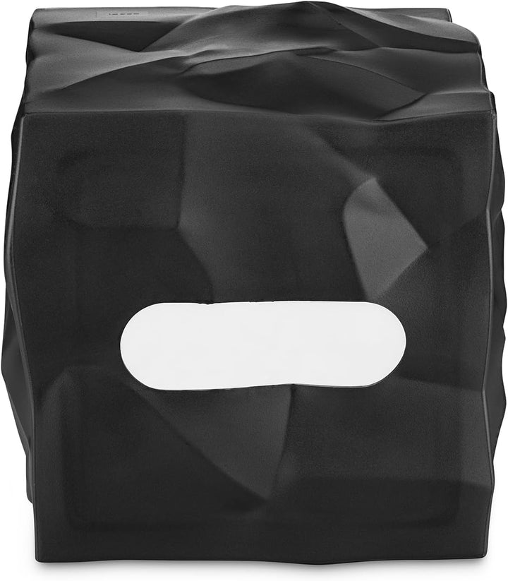 Essey Kosmetiktücher-Box Wipy Cube I, quadratischer Taschentuchspender, Design Taschentuchbox, schwa