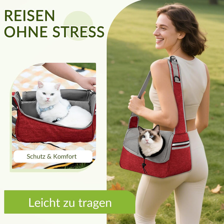 ALLSOPETS Hundetasche Tragetuch Hund Schultertasche Katzentragetasche Haustiere Tasche für Katzen un
