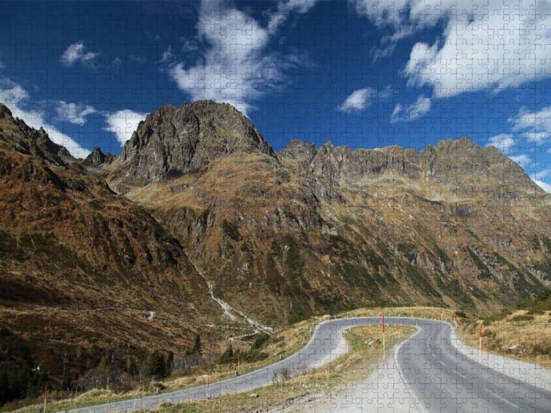CALVENDO Puzzle Silvretta-Hochalpenstrasse 1000 Teile Lege-Grösse 64 x 48 cm Foto-Puzzle Bild von Fo