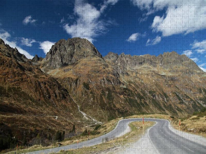 CALVENDO Puzzle Silvretta-Hochalpenstrasse 1000 Teile Lege-Grösse 64 x 48 cm Foto-Puzzle Bild von Fo