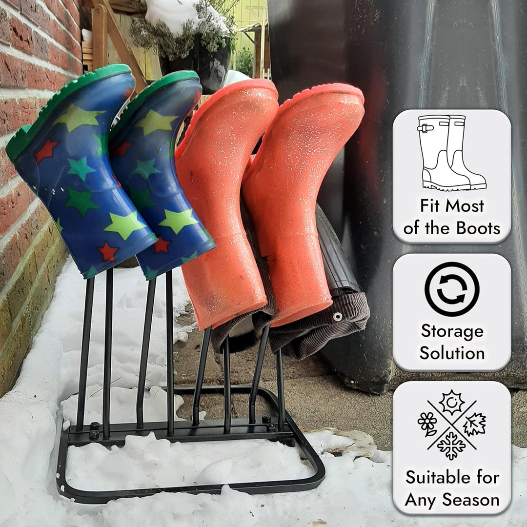 ARSUK Welly Schuhabstreifer, Stiefelknecht, Schuhbürsten, Motiv Schuhzubehör &amp; Pflege gusseisen Eise