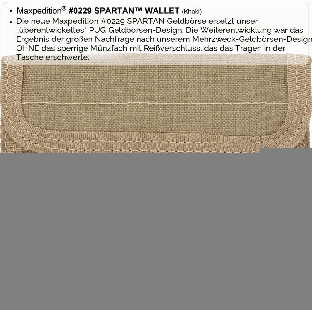 Maxpedition Spartan Wallet Khaki