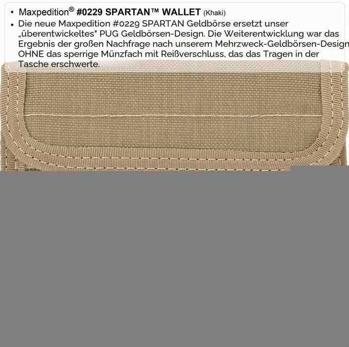 Maxpedition Spartan Wallet Khaki