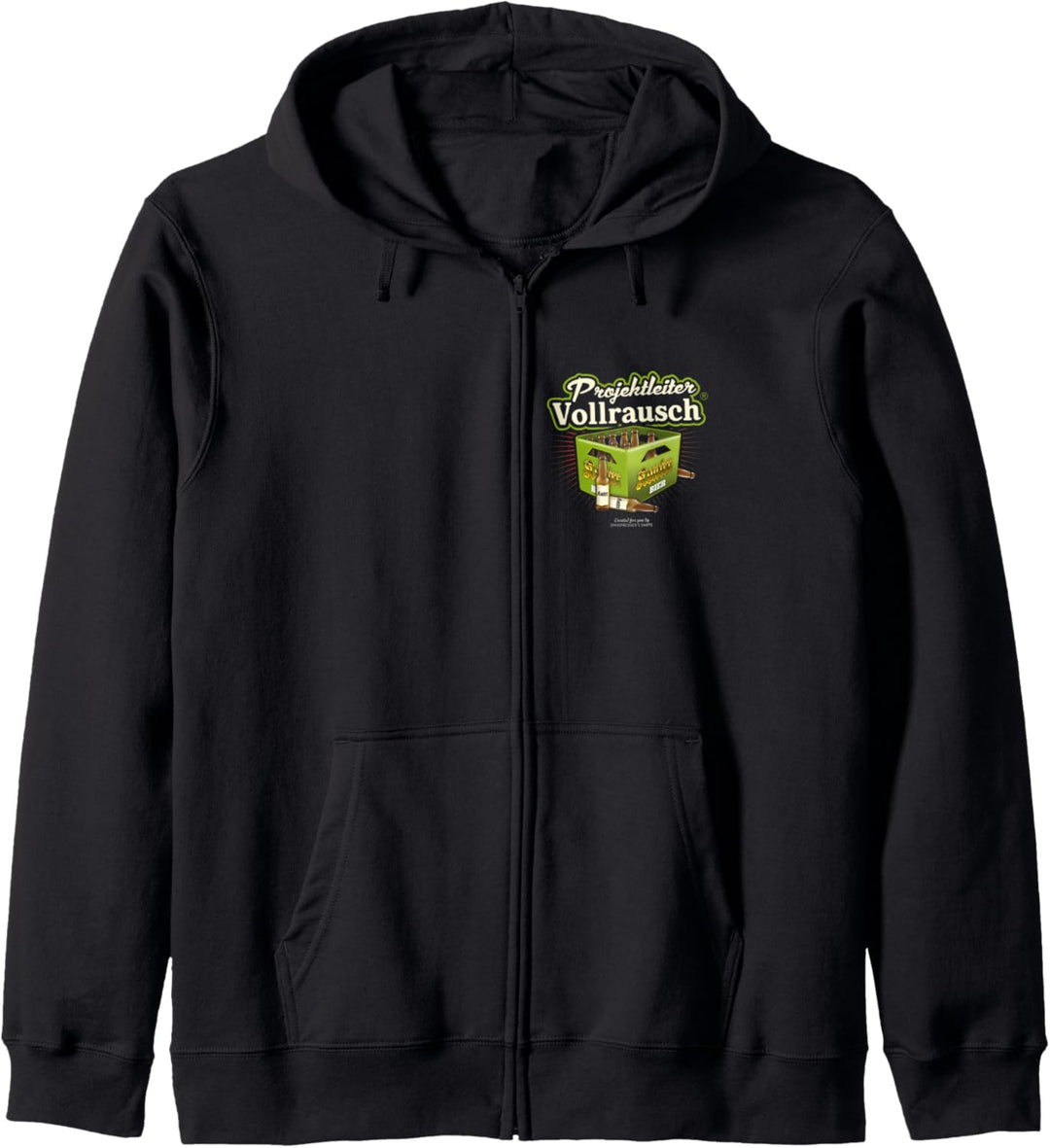 Bier Design Bierkasten Projektleiter Vollrausch (R) Bier Kapuzenjacke