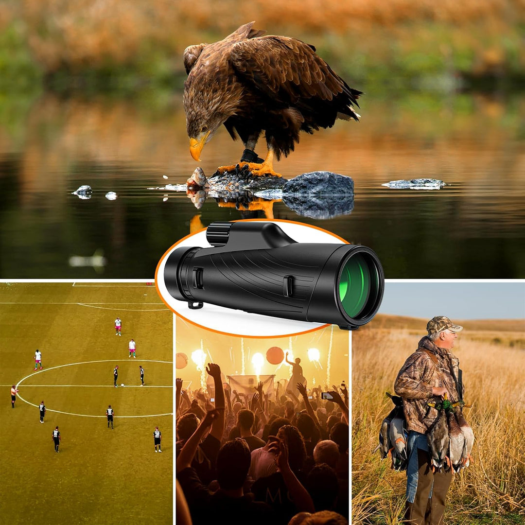 Usogood 12×56 Monokular, HD Fernrohr Erwachsene mit BAK4-Prisma und FMC-Beschichtung für Vogelbeobac