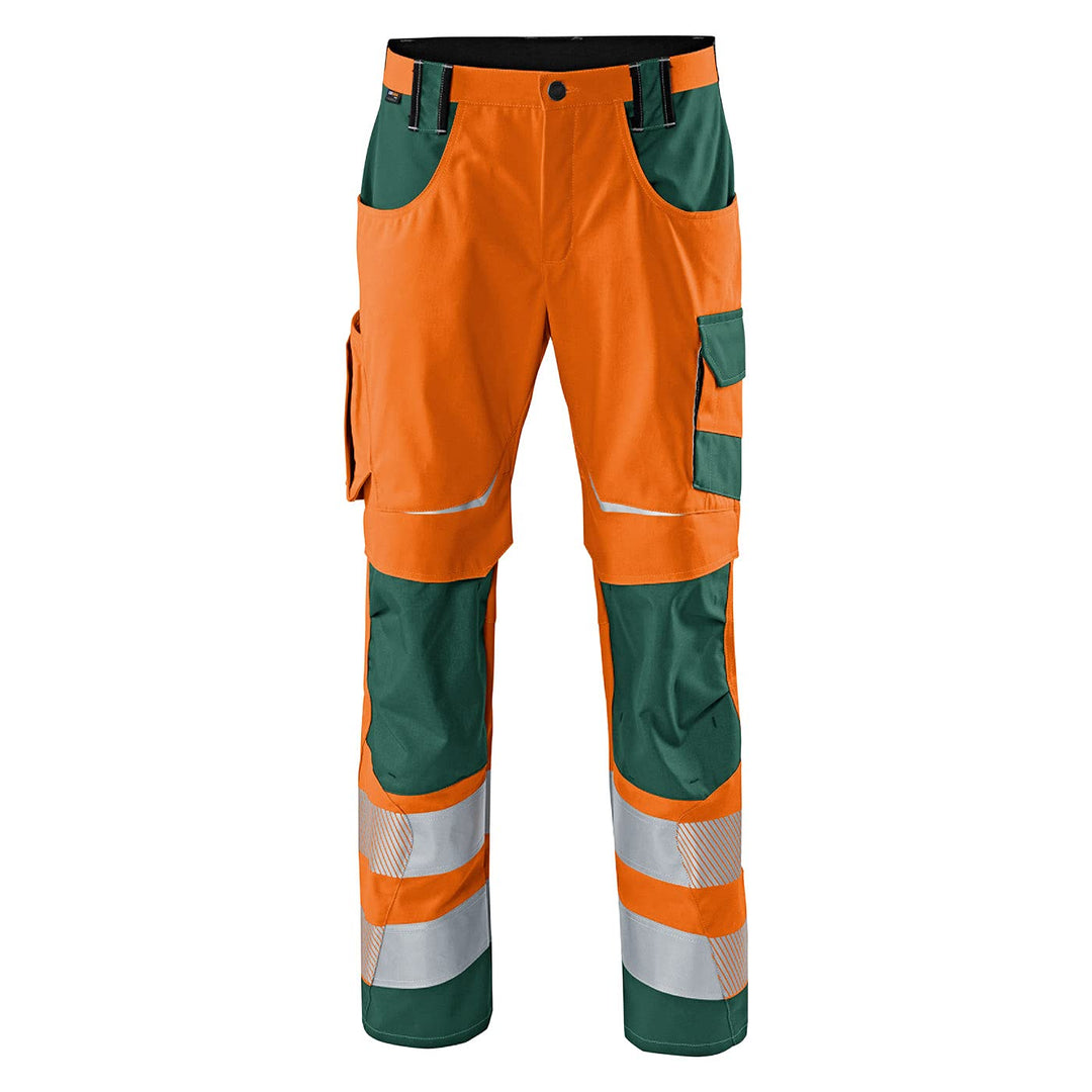 KÜBLER Workwear KÜBLER REFLECTIQ Arbeitshose PSA 2 warnorange/moosgrün Warnorange/Moosgrün 26, Warno