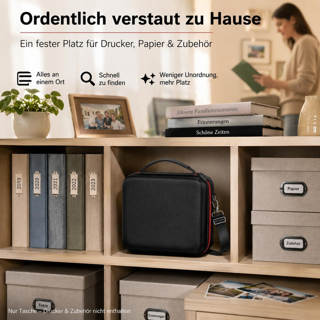 casmilee Hart Tasche für Canon SELPHY CP1500/CP1300/CP1200 Mini Mobiler Fotodrucker und Farbtinten P