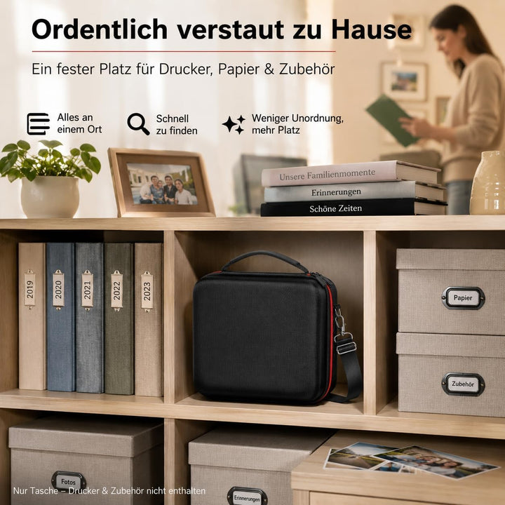 casmilee Hart Tasche für Canon SELPHY CP1500/CP1300/CP1200 Mini Mobiler Fotodrucker und Farbtinten P