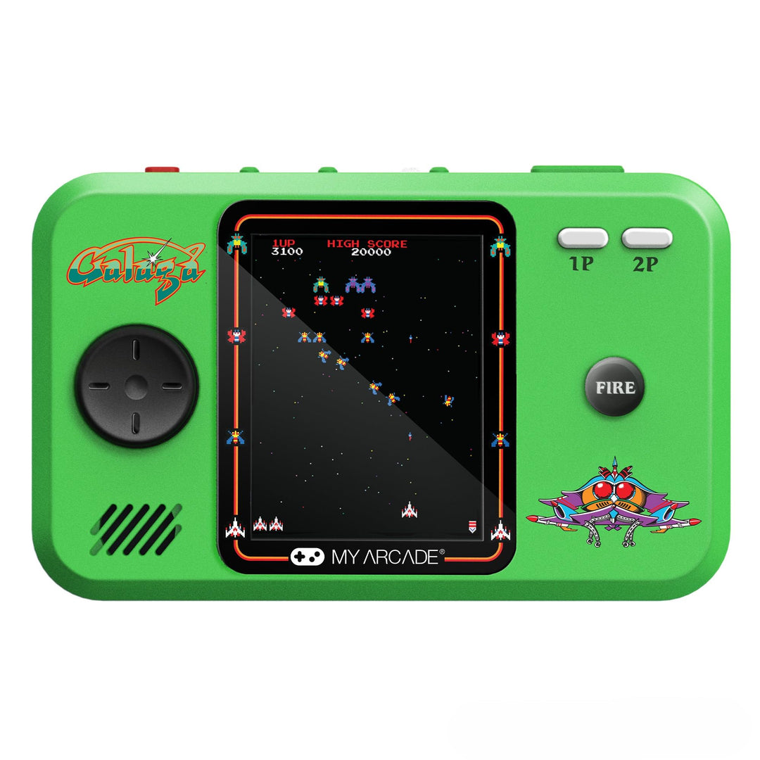 Pocket Player PRO Galaga Retrogaming-Spiel 7 cm hochauflösender Bildschirm