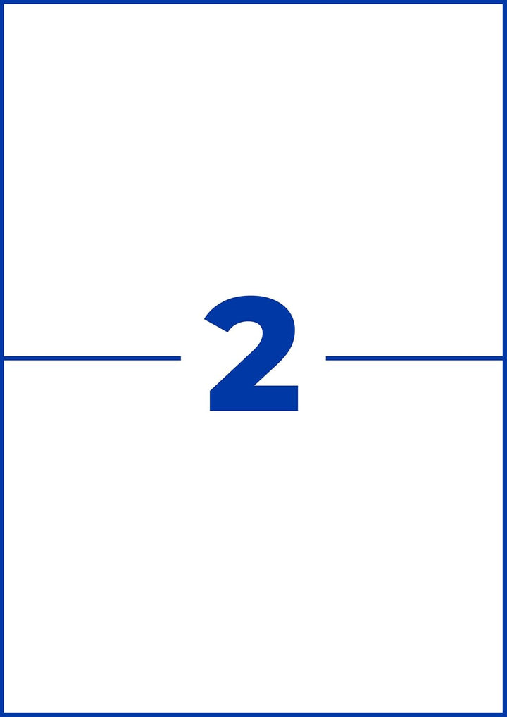 AVERY Zweckform 3655 Universal Etiketten (200 Klebeetiketten, 210x148mm auf A4, bedruckbare Versande