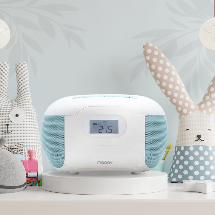 CD Player Radio Celeste Bluetooth, MP3 mit USB-Anschluss, Micro-SD-Karte - Blau - Metronic 477187