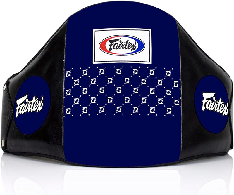 Fairtex Leder Bauchpanzer BPV1 Blau Schwarz, Blau Schwarz