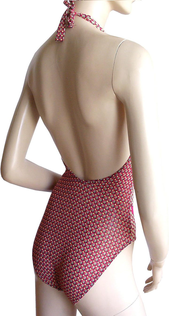 Solar Tan Thru Neckholder-Badeanzug 100803-52 rot, Gr. 38