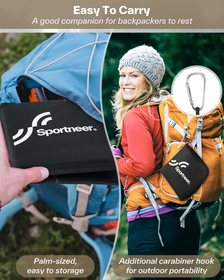 Sportneer Sitzkissen Outdoor, 40 * 40cm Sitzunterlage Outdoor Wasserdicht Oxford-Stoff Thermo Sitzki