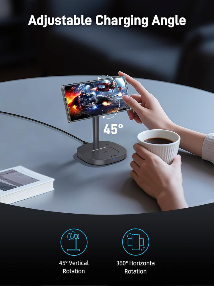 Qi2 Mag Safe Ladestation für Samsung Galaxy S26 Ultra/S25/Z Fold 7, Qi2 Zertifizierte Telefon-Kühlun