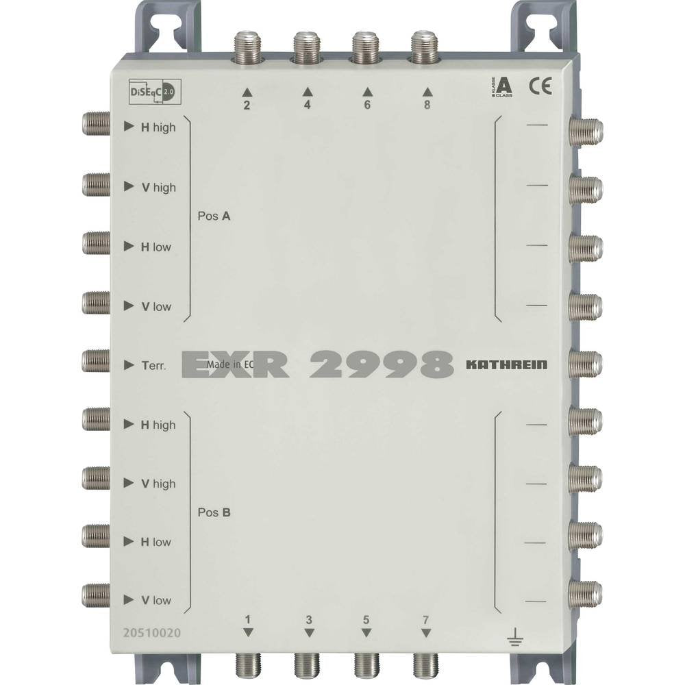 Kathrein EXR 2998 Satelliten-ZF-Verteilsystem Multischalter (2 Satelliten, 8 Teilnehmeranschlüsse, K