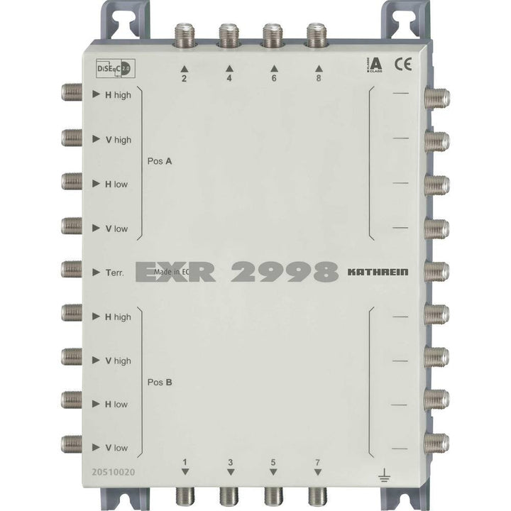 Kathrein EXR 2998 Satelliten-ZF-Verteilsystem Multischalter (2 Satelliten, 8 Teilnehmeranschlüsse, K