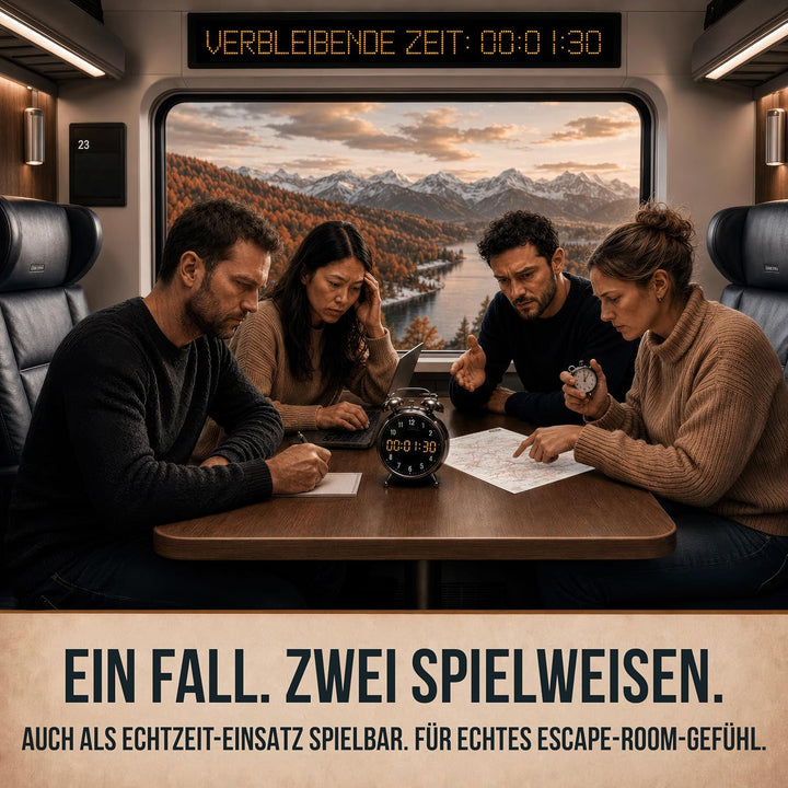 SUSPECTO Krimispiel 2.0 für Erwachsene - Entgleiste Wahrheiten | Interaktive Fallakte, 4-6 Std. | Ta