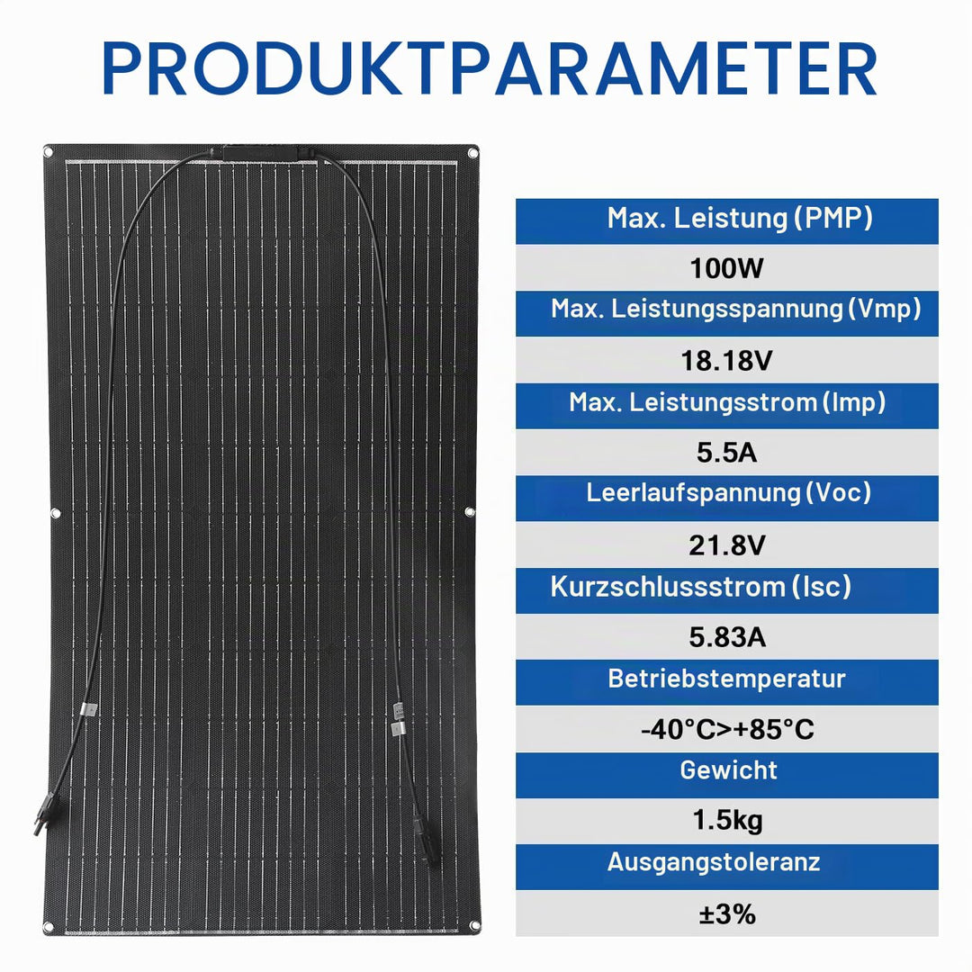 Flexible Solar Panel Solarmodul Monokristallines Solarpanels sind geeignet für Batterie,utdoor Lade