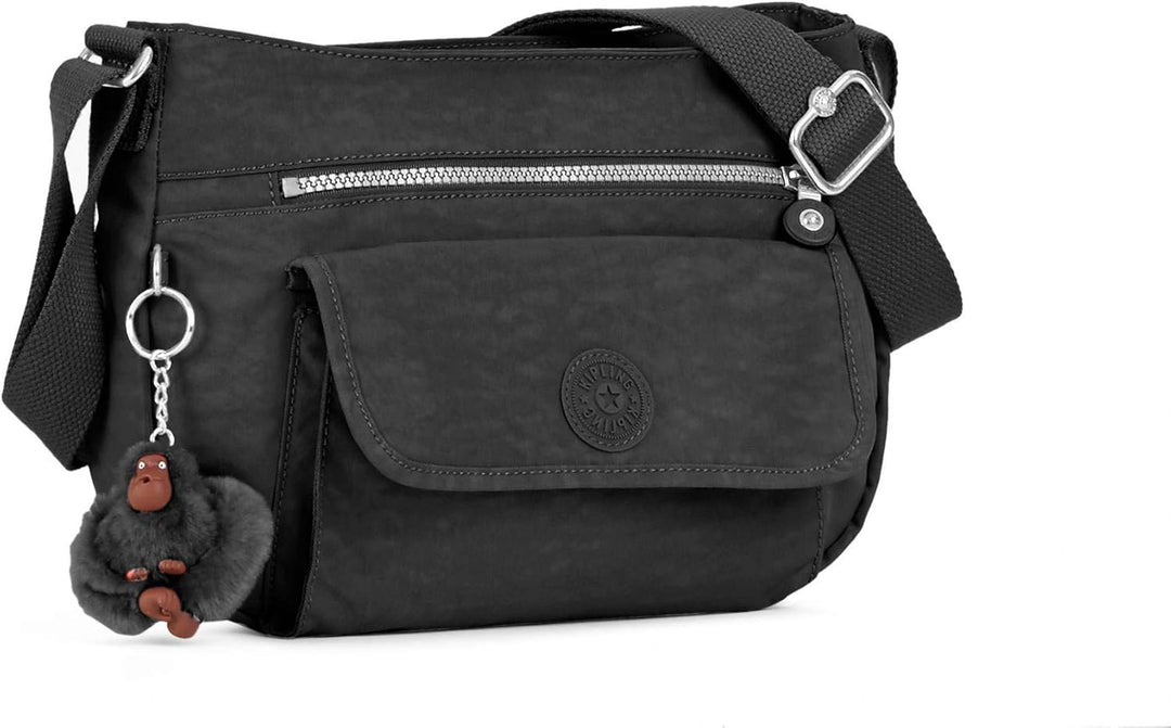 Kipling Damen Syro Umhängetasche 12.25''L x 8.75''H x 5''D Schwarz, 12.25''L x 8.75'&