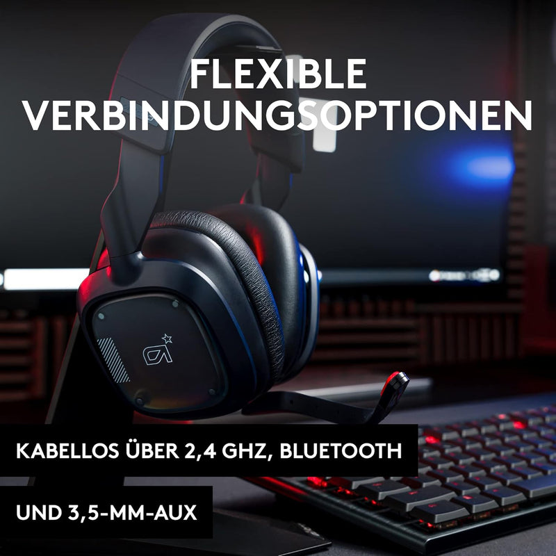 Logitech G Astro A30 Lightspeed Kabelloses Gaming-Headset A30 + Headset-Ständer PS5, PS4, PC/MAC Bla