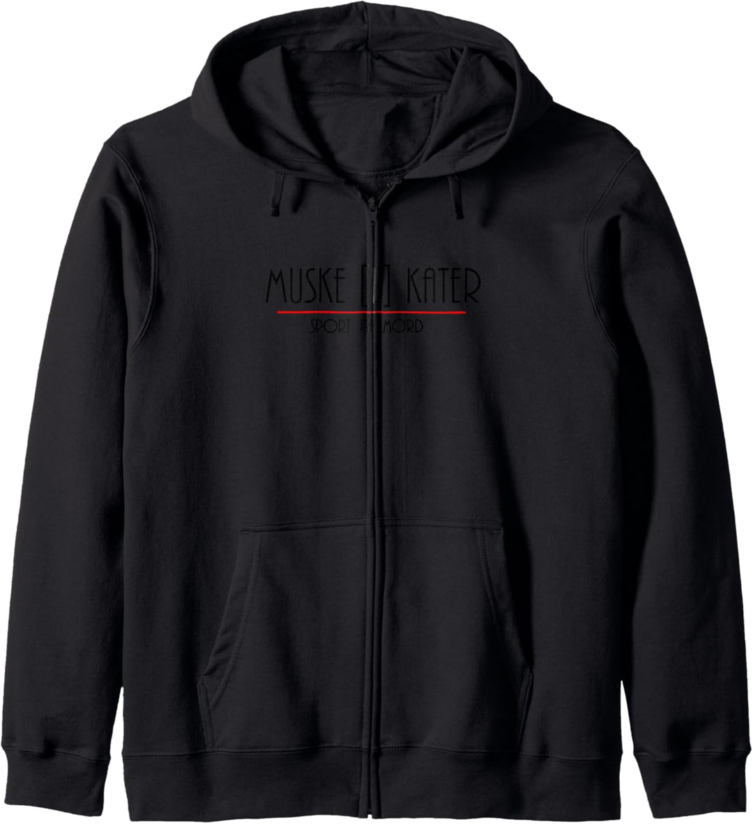 MUSKELKATER - Geschenk - Sport ist Mord Idee | Kapuzenjacke
