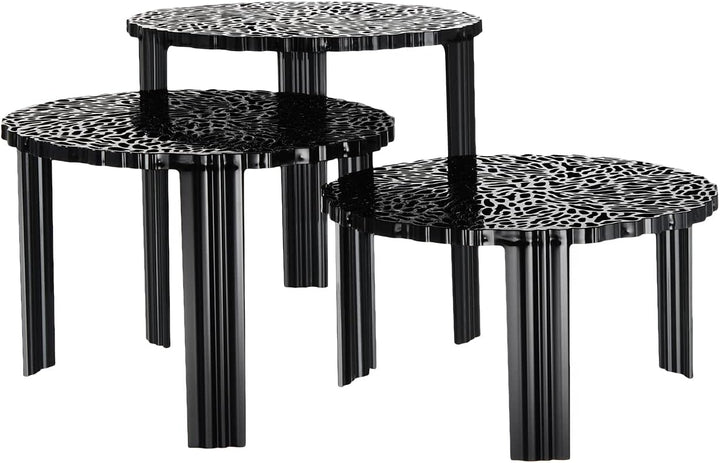 Kartell 08502NE T-Table Möbel, schwarz, 50 x 50 x 44 cm H. 44 cm Nero, H. 44 cm Nero