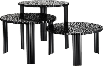 Kartell 08502NE T-Table Möbel, schwarz, 50 x 50 x 44 cm H. 44 cm Nero, H. 44 cm Nero