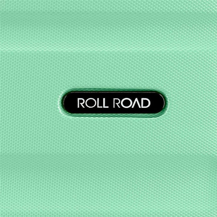 Roll Road Flex Kofferset Grün 55/65/75 cms Hartschalen ABS Kombinationsschloss 182L 4 Räder Handgepä