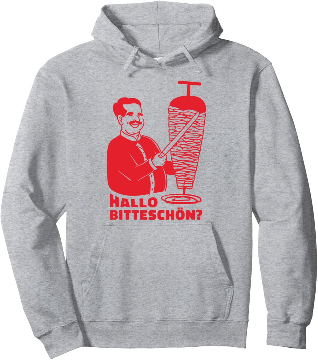 "Hallo Bitteschön?" Dönerspiess Döner Kebab Pullover Hoodie
