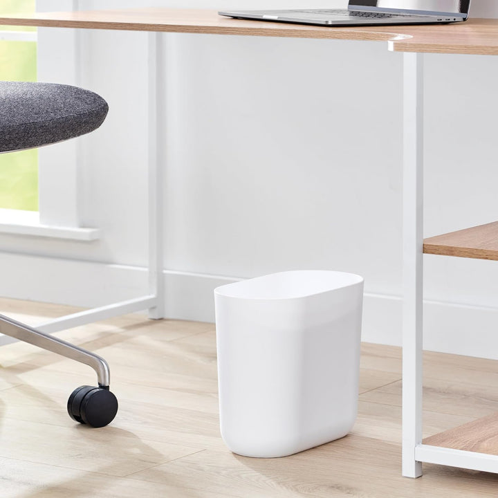 iDesign schlichter Mülleimer für Bad oder Küche, vielseitiger Kosmetikeimer im offenen Design, klein