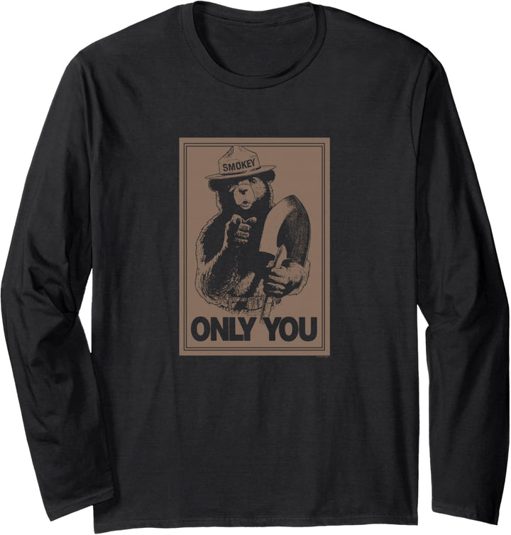 Smokey Bear Nur Sie Poster Langarmshirt
