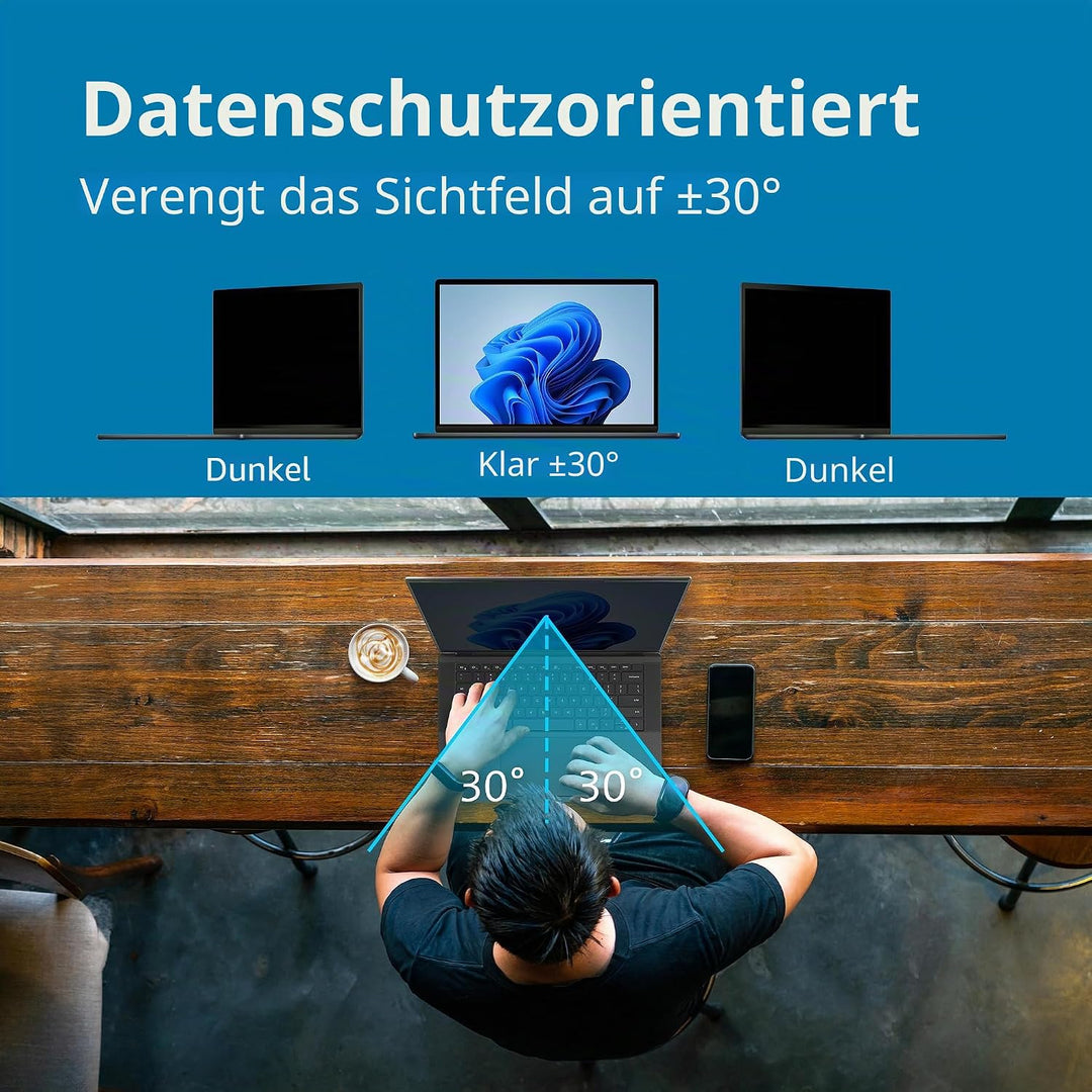 Kensington MagPro™ Magnetischer Blickschutzfilter für Laptops 13,3 Zoll, 16:10, Magnetische Schutzfo