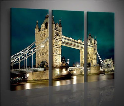 islandburner Bild Bilder auf Leinwand Tower Bridge London XXL Poster Leinwandbild Wandbild Dekoartik