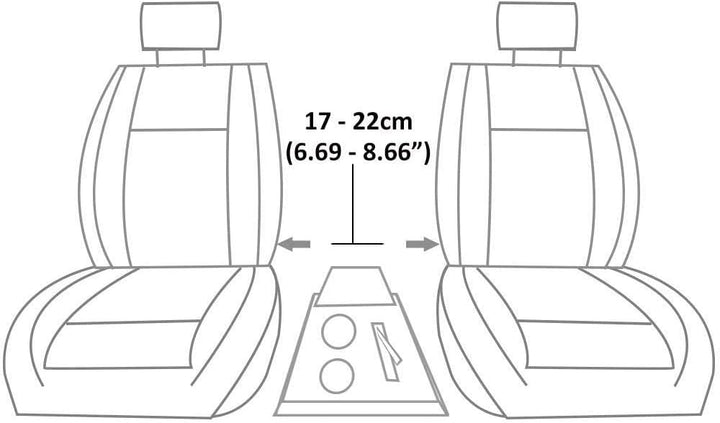 Mittelarmlehne Armlehne Universal Konsole Mittelkonsole Kunstleder Aufbewahrungsbox Schwarz A B C G