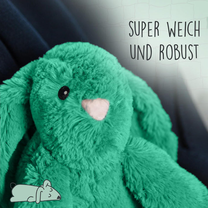 Cozy Dog Bunny Kuscheltier Hund - Kuscheltier mit Herzschlag - Plüschtier Hund - reduziert Trennungs
