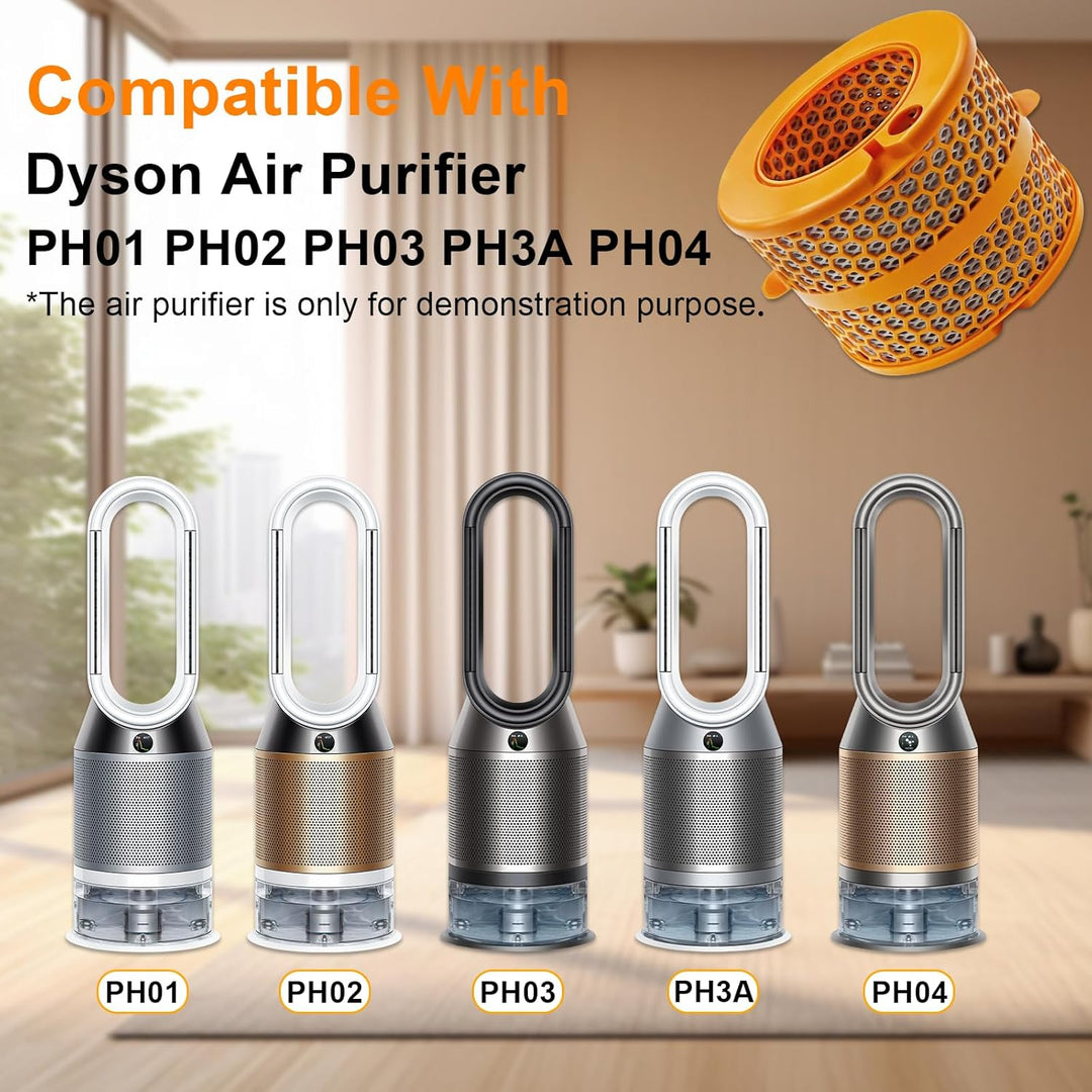 Dyson Filter für Dyson Luftreiniger Humidify+Cool PH01 PH02 PH03 PH04 PH3A, Aktivkohle Ersatzfilter