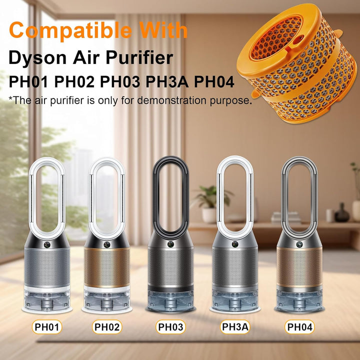 Dyson Filter für Dyson Luftreiniger Humidify+Cool PH01 PH02 PH03 PH04 PH3A, Aktivkohle Ersatzfilter