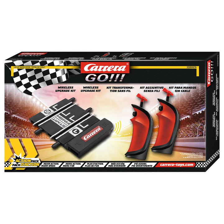 Carrera - 20061676 GO!!! Wireless Upgrade Kit (Juni) | Kabellose Handregler für GO!!! Rennbahnen | E