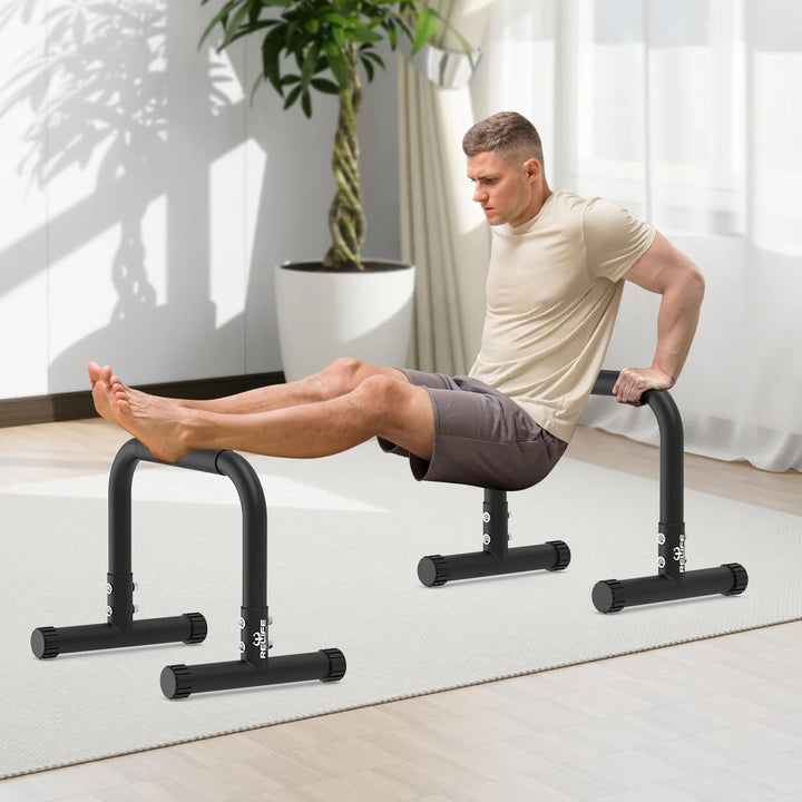 RELIFE REBUILD YOUR LIFE Dip Station Dip Bar Barren Parallettes Push Up Dip-Ständer Einstellbar Eins