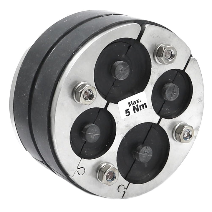 WITTKOWARE 100mm Mauerdurchführung (Ringraumdichtung), geteilt, für bis zu 4 Kabel/Rohre (4X 6-30mm)