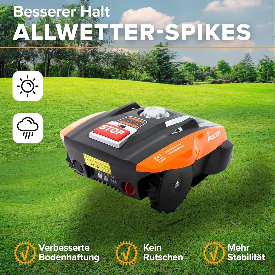Rasenroboter Mähroboter Spikes EDELSTAHL Yardforce 400Ri 280R NEUES MODELL 2021
