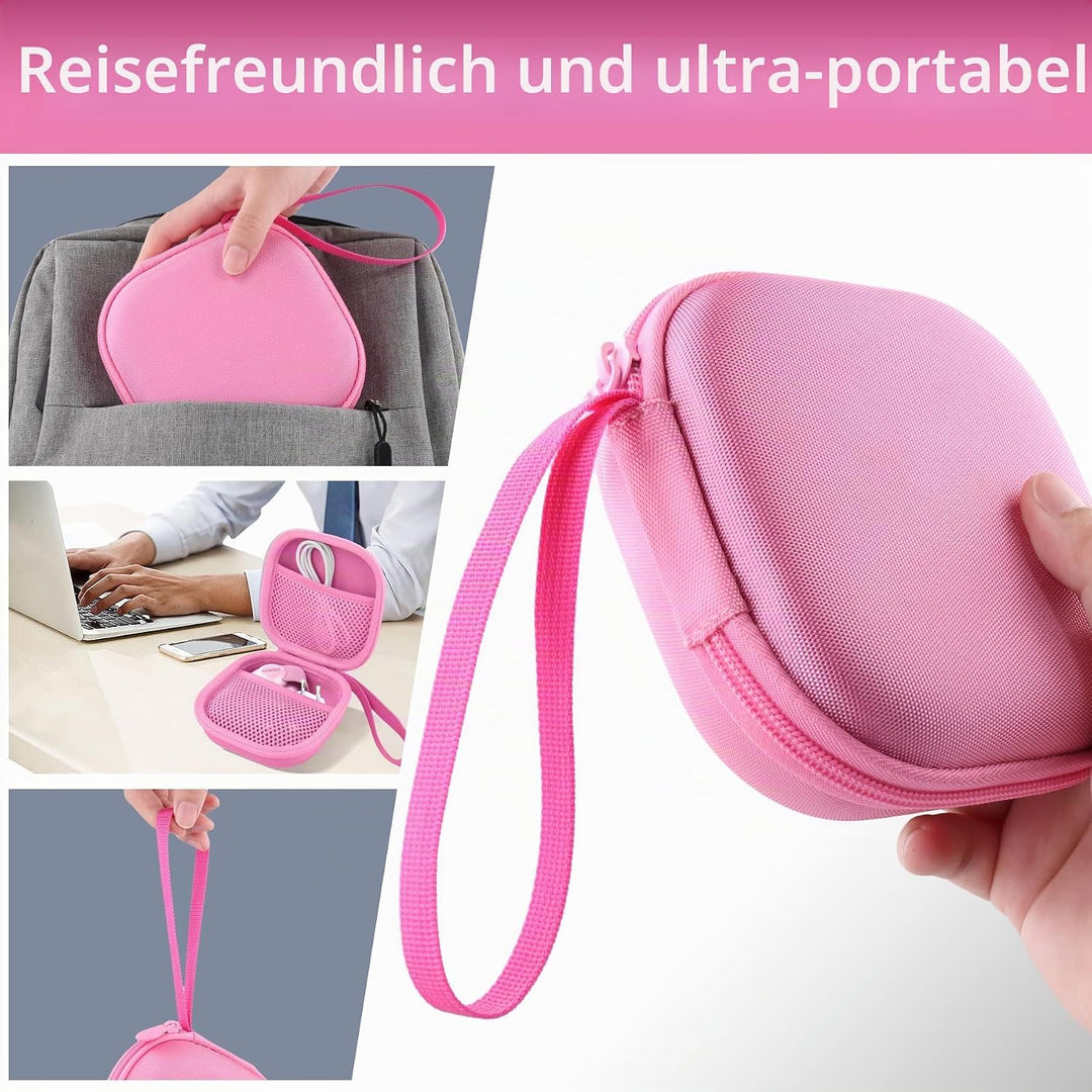 co2CREA Hart Tragbare Schutzhülle Etui Tasche für Anker MagGo 3-in-1 Kabellose Ladestation MagSafe-K