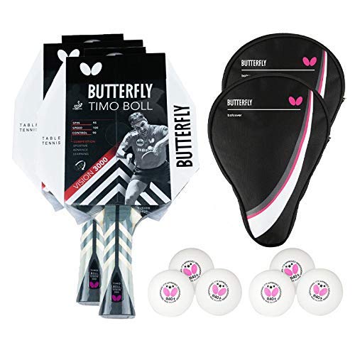 Butterfly® Timo Boll Vision 3000 Tischtennisschläger | Tischtennis Racket Bat TT Profi Wettkampfschl