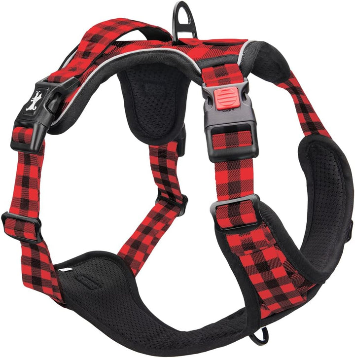 PoyPet Keine Pull Hundegeschirr Front Reflektierende Pet Weste für Hunde mit Einfache Kontrolle Grif