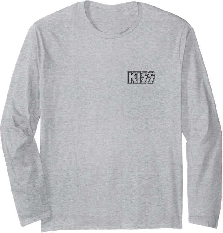 KISS - Outline Logo-Tasche Langarmshirt
